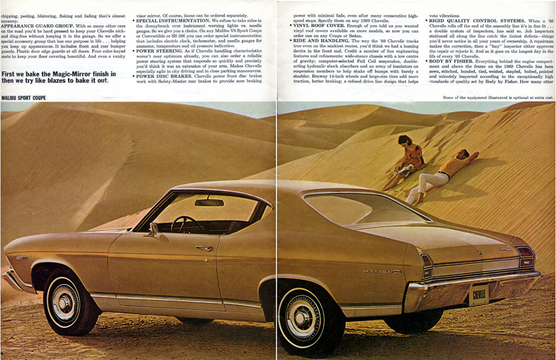 Original 1969 Chevrolet Chevelle Sales Brochure 69 Chevy 