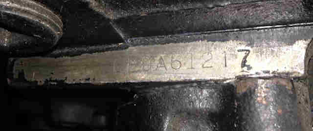 Small block chevy engine serial number location