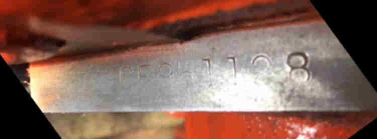 ford engine block serial number identification