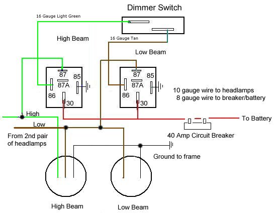 more on lights - hi beams simultaneously with low beams? (Page 1