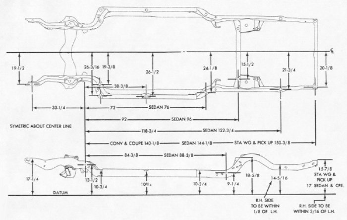 Rear end shifted toward passenger side - Chevelle Tech 1950 chrysler wiring diagram 